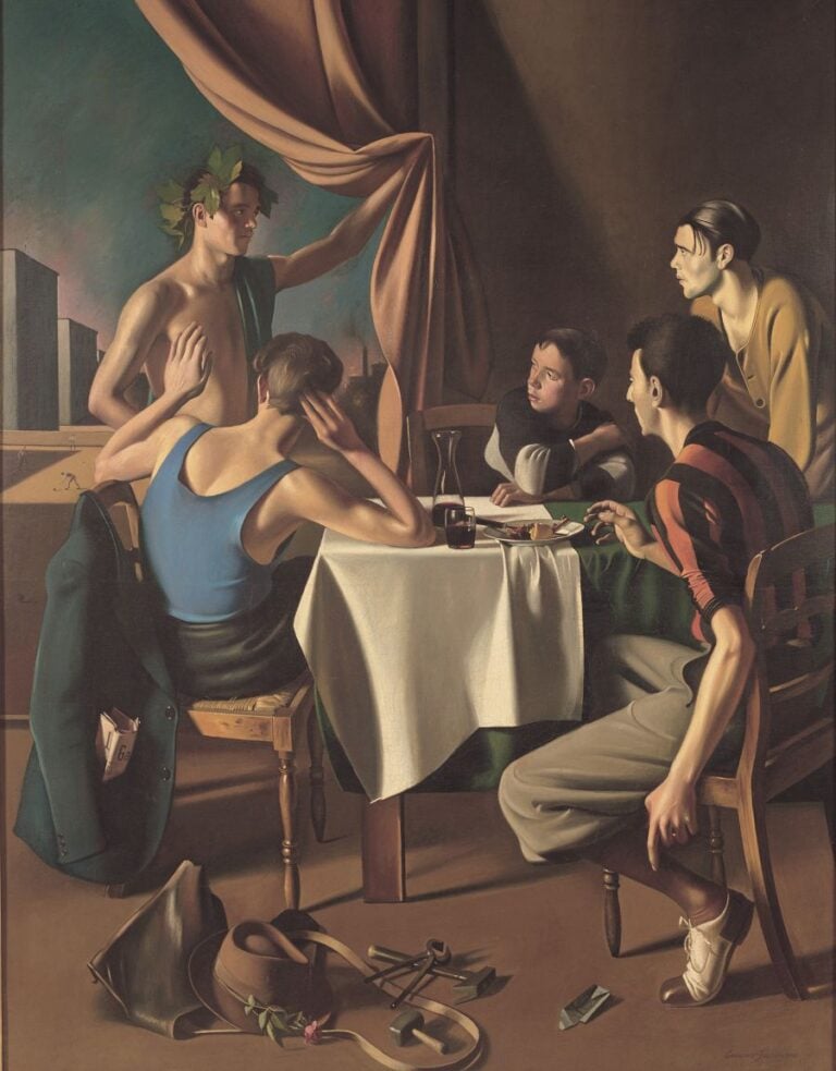 Gregorio Sciltian, Bacco all'osteria, 1936, Galleria Nazionale d'Arte Moderna e Contemporanea, Roma