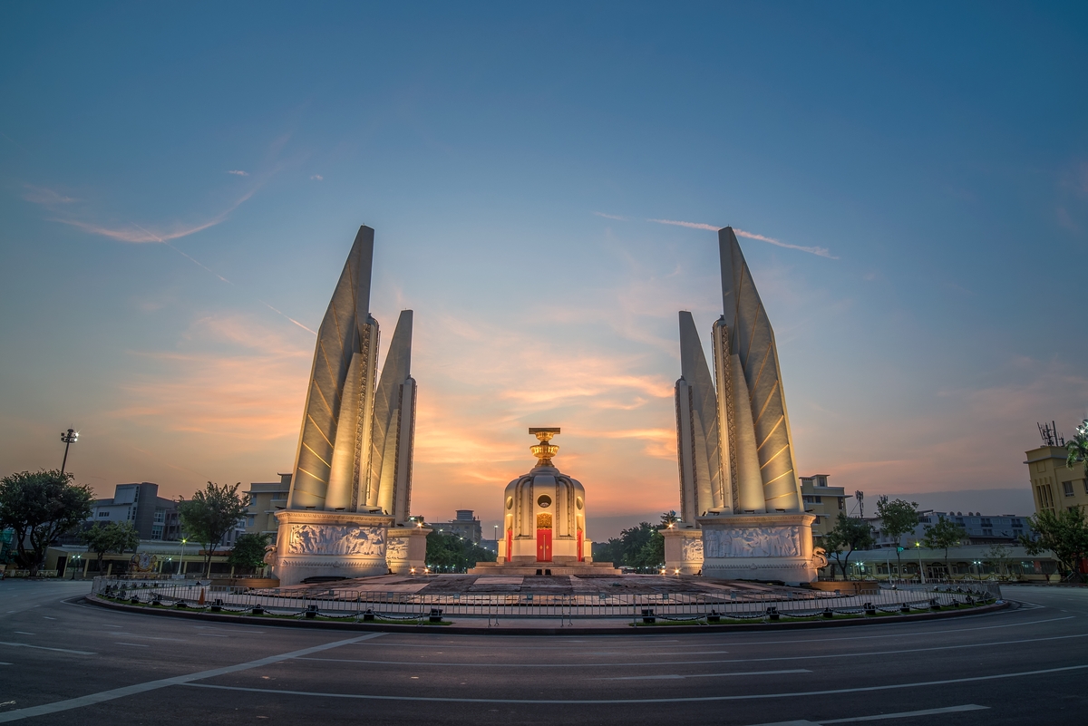 Scultura moderna arte a Bangkok in Tailandia in estremo oriente