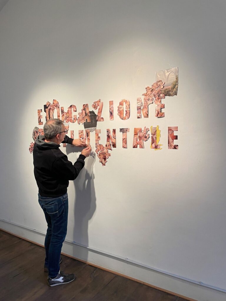 Dario Neira, PAROLE NUDE, installation view at Metroquadro, Torino, 2023