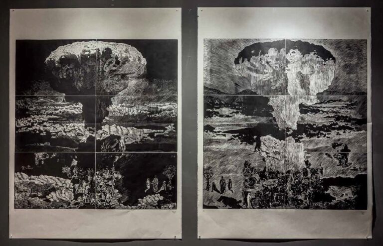 Mei Chen Tseng, Mei Chen Tseng, Hiroshima, 2023 (xilografia su legno di testa)