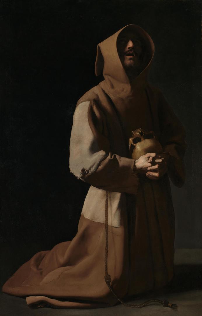 Francisco de Zurbaràn, San Francesco in meditazione, 1635-1639, National Gallery, Londra