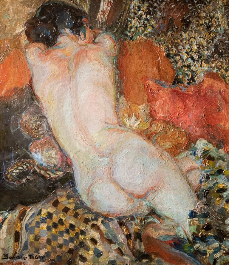 Emma Bonazzi, Giovinezza, 1922, olio su tela, 97 x 86 cm. Museo Ottocento, Bologna