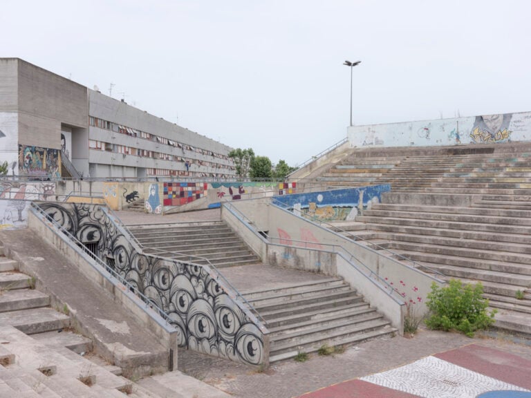 I custodi di Corviale, di Terraproject in collaborazione con Calciosociale. L’anfiteatro nei pressi del Nuovo Corviale. Roma, 2022