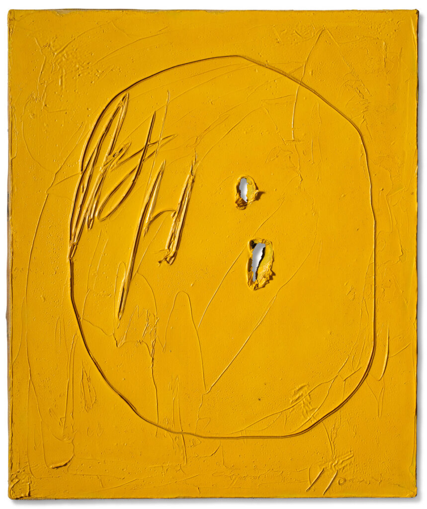 Lucio Fontana, Concetto spaziale, 1961, stima €300,000-400,000. Courtesy Christie's Images Ltd.