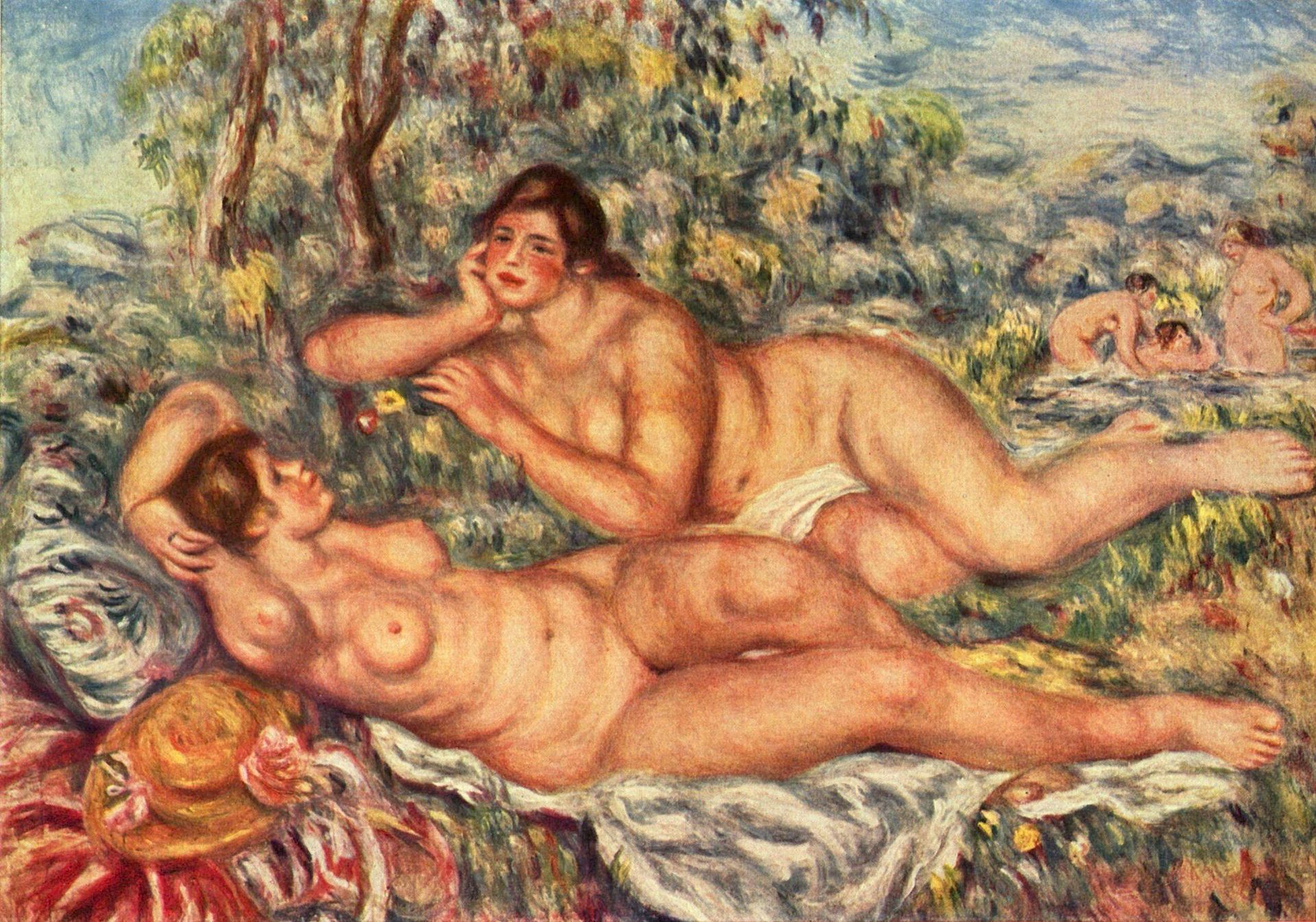 Pierre-Auguste Renoir, Le bagnanti. Parigi, Musée d'Orsay