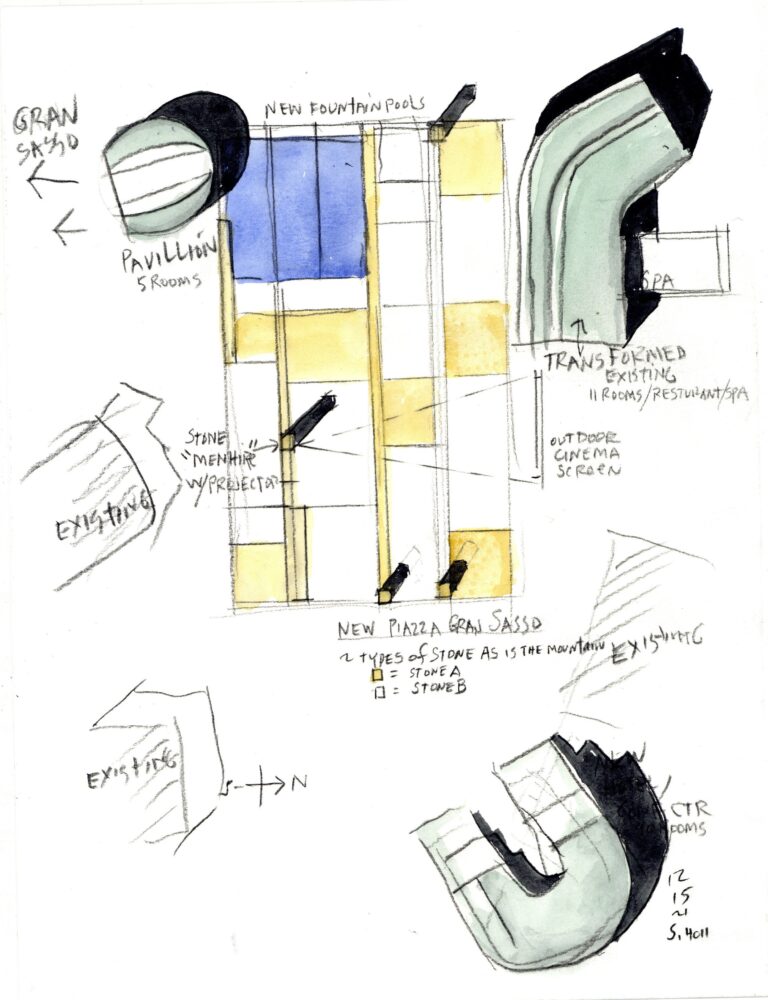 Steven Holl, Gran Sasso, 2023 © Steven Holl Architects
