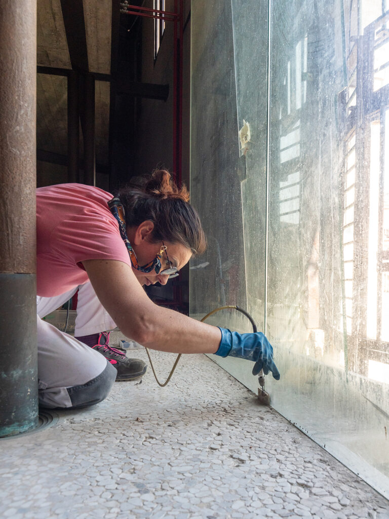 Cantiere della Palazzina Masieri. Photo Fabio Purgino