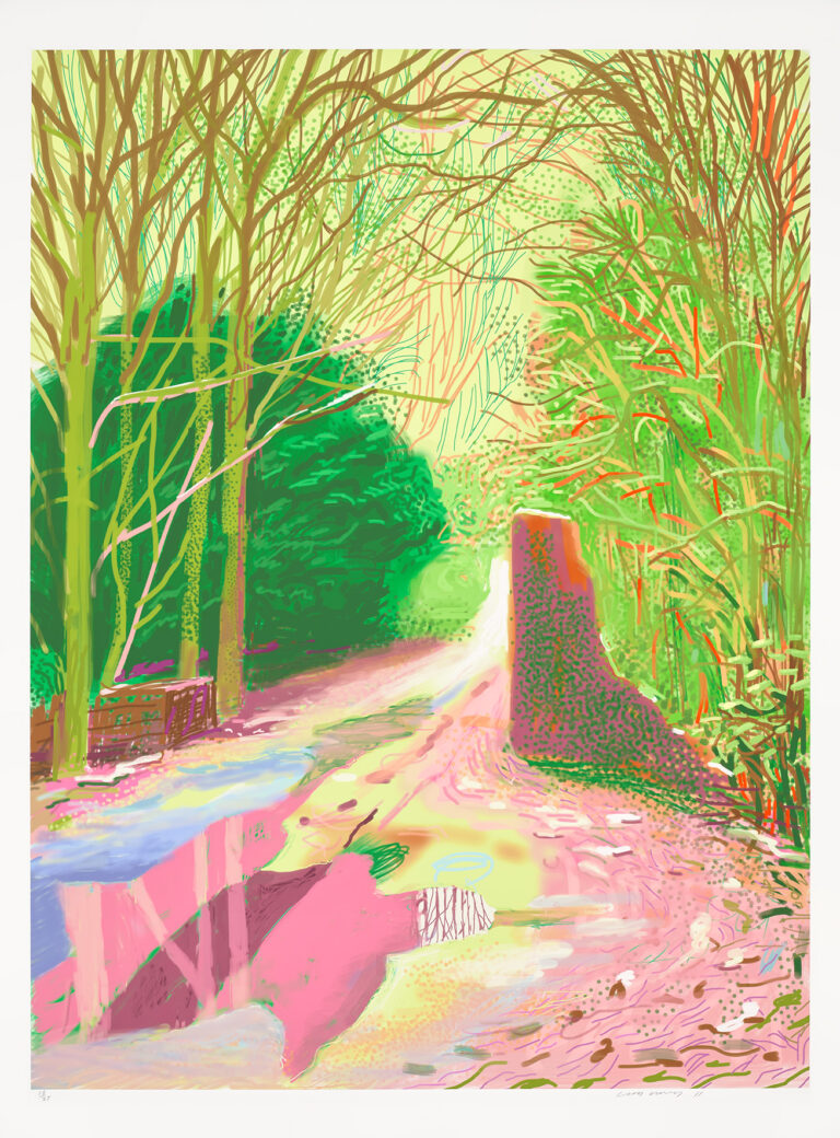 David Hockney The Arrival of Spring in Woldgate, East Yorkshire in 2011 (twenty eleven), 2 January, 2011 Estimate: £80,000 – 120,000