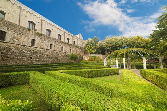 Fortezza Medicea garden in Montepulciano, Tuscany