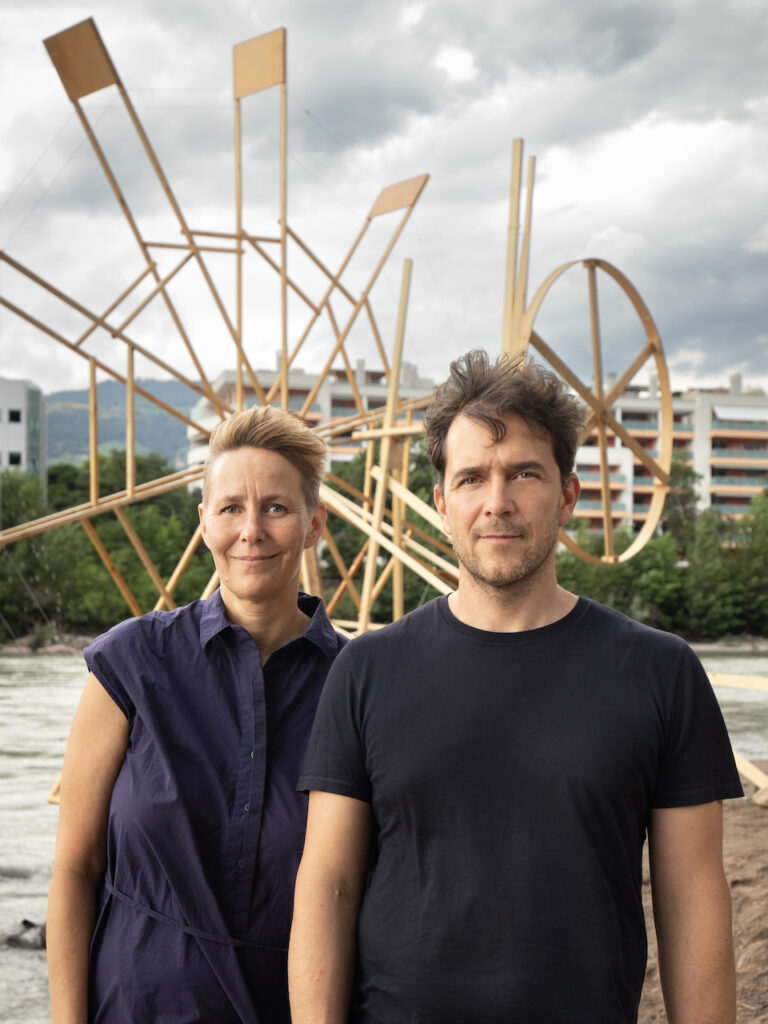 I direttori artistici di Lungomare Bolzano, Angelika Burtscher e Daniele Lupo, 2023. Photo Elisa Cappellari