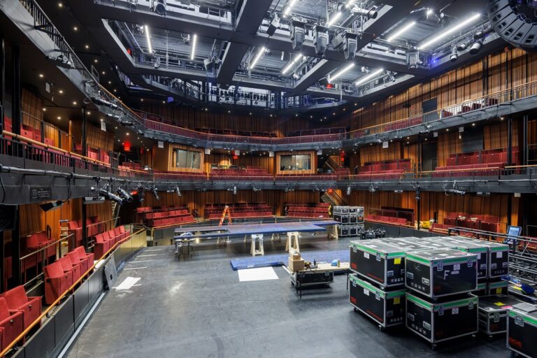 Perelman Performing Arts Center, John E. Zuccotti Theater during load in for first performances. Photo Iwan Baan