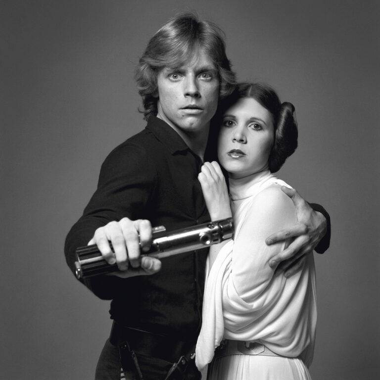 Terry O’Neill, Mark Hamill and Carrie Fisher for Star Wars, 1977