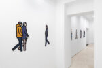 Julian Opie, Walking Figures, installation view at Galleria Valentina Bonomo, Roma, 2023. Photo © Christian Rizzo