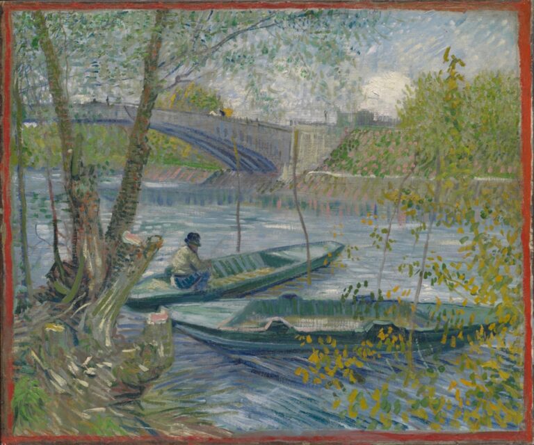 Vincent van Gogh, Pesca in primavera, il ponte di Clichy (Asnières) , 1887. The Art Institute of Chicago. Gift Charles Deering McCormick, Brooks McCormick and the estate of Roger McCormick