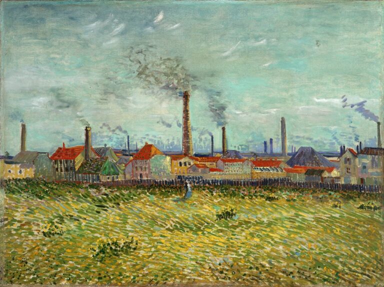 Vincent van Gogh, Fabbriche a Clichy, 1887. Saint Louis Art Museum, Missouri Funds given by Mrs. Mark C. Steinberg by exchange