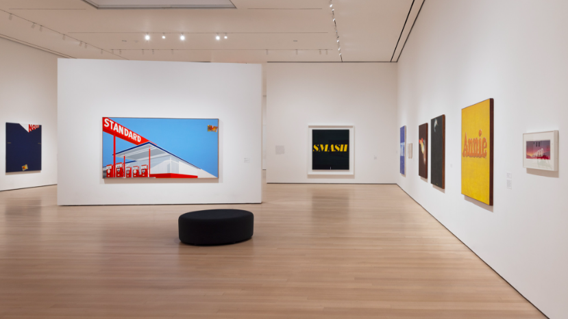Ed Ruscha - Now Then, exhibition view at MoMA, 2023