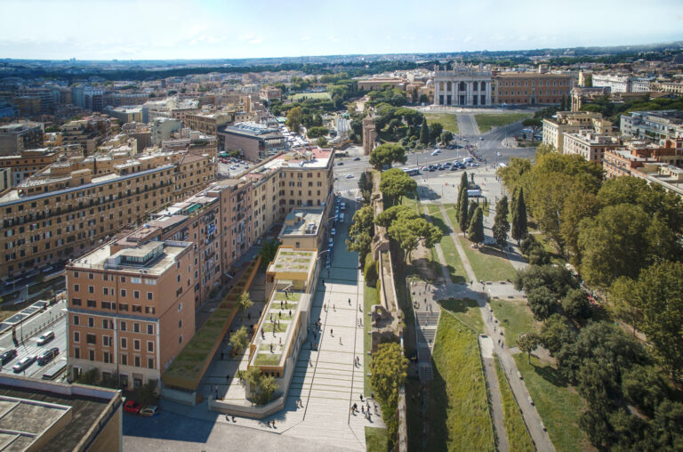 Progetto vincitore del concorso internazionale Reinventing Cities di Roma per il recupero della Ex Filanda, Roma; con CAM spa, courtesy IT’S - Marco Tripodi