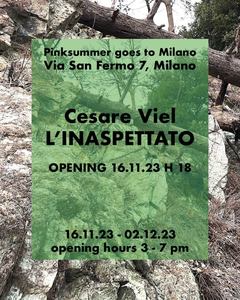 Pinksummer goes to Milan – Cesare Viel