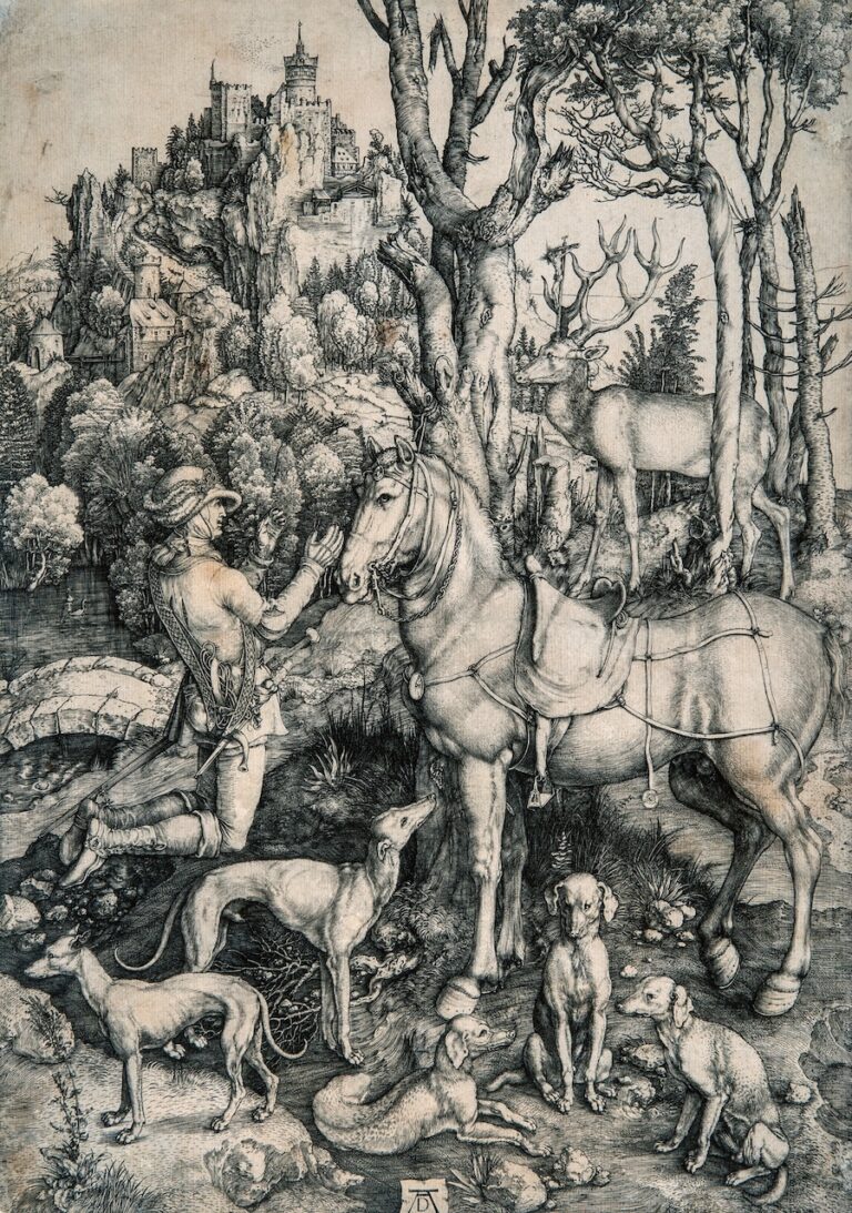 Albrecht Dürer, Sant'Eustachio, 1500-1501, Fondazione Magnani Rocca