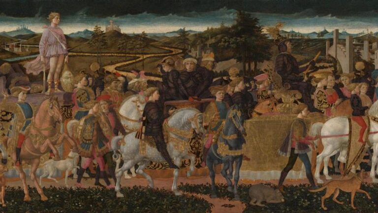 Francesco Pesellino, Il Trionfo di David, NG6580. Courtesy The National Gallery London