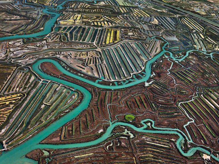 Edward Burtynsky, Salinas #2, Cádiz, Spain, 2013. Photo © Edward Burtynsky, courtesy Flowers Gallery, London