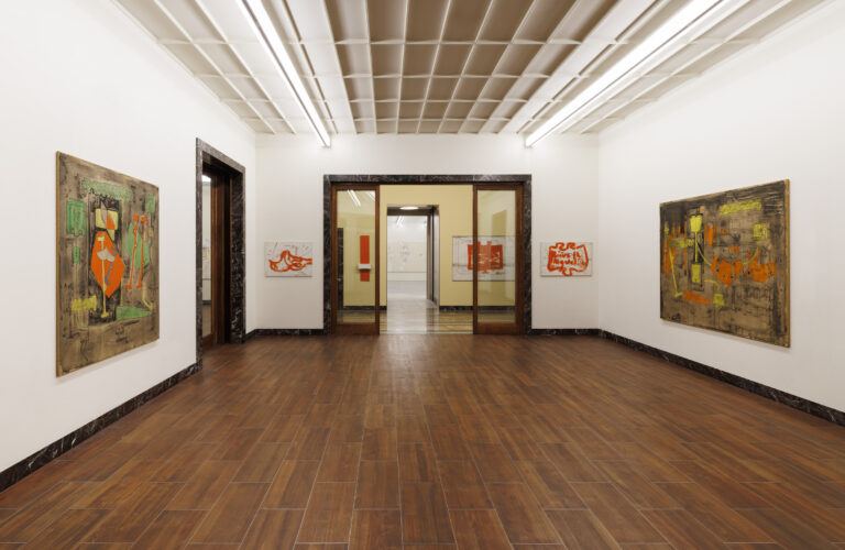 Gianfranco Baruchello, Primo Alfabeto, installation view at Massimo De Carlo, Milano, 2024. Courtesy Massimo De Carlo. Photo Roberto Marossi