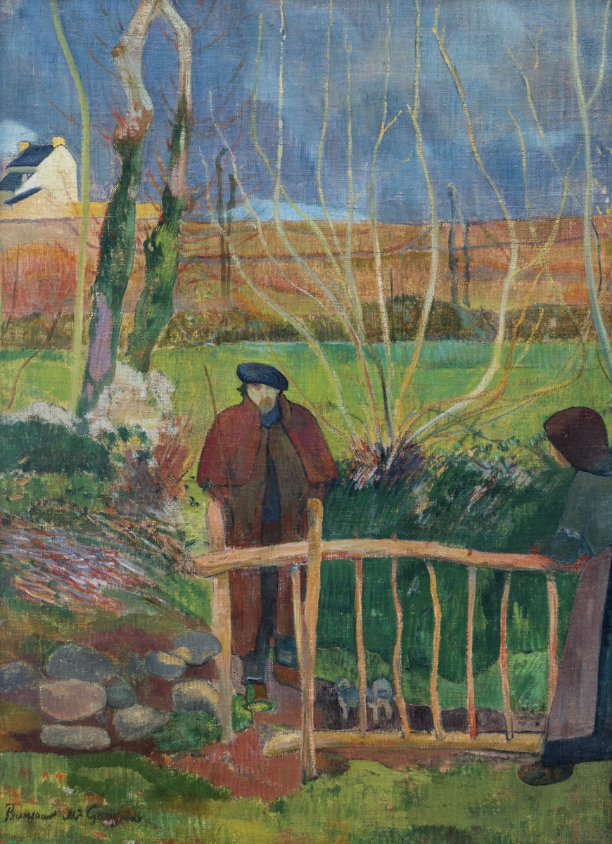 Paul Gauguin, Bonjour Monsieur Gauguin, 1889, oil on canvas and panel, 74.9 x 54.8 cm, Hammer Museum, Los Angeles. The Armand Hammer Collection, Gift of the Armand Hammer Foundation (870x1200)