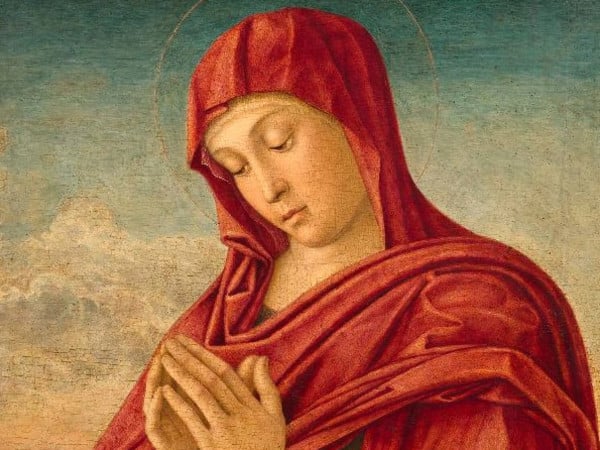 Giovanni Bellini – Madonna in adorazione del Bambino dormiente
