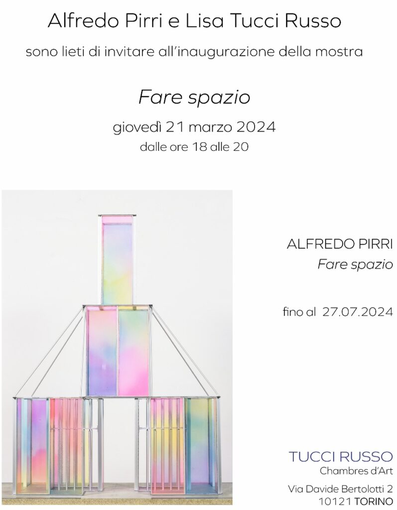 Alfredo Pirri – Fare spazio