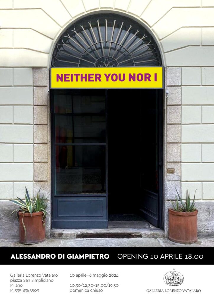 Alessandro Di Giampietro – Neither you nor I