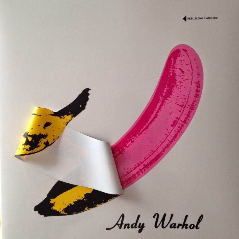 Andy Warhol, Album cover The Velvet Underground & Nico for The Velvet Underground via Pinterest