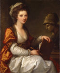 Angelica Kauffman, Self-portrait with Bust of Minerva, c. 1780-1781. Oil on canvas. Grisons Museum of Fine Arts, on deposit from the Gottfried Keller Foundation, Federal Office of Culture, Bern