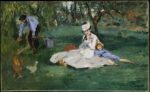 Édouard Manet, La famiglia Monet in giardino ad Argenteuil, 1874 (fonte wikipedia)
