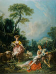 François Boucher, Pastoral with a Bagpipe Player, 1749 Â© The Trustees of the Wallace Collection