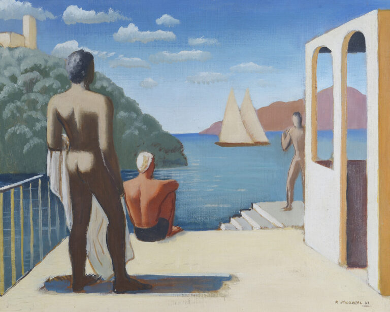 Ruggero Alfredo Michahelles, Ile de Cythère, 1933, olio su tavola, © Fondazione Centro Matteucci per l'Arte Moderna, Viareggio