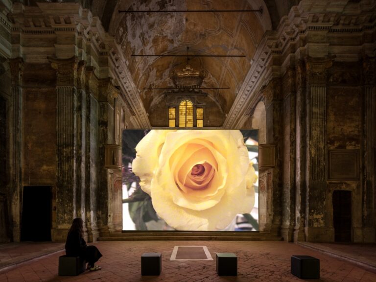 Jonas Mekas, Requiem”, 2019, Installation view at San Carlo Cremona, Cremona, 2024. Courtesythe Estate of Jonas Mekas and Apalazzogallery. Photo credit Form Group