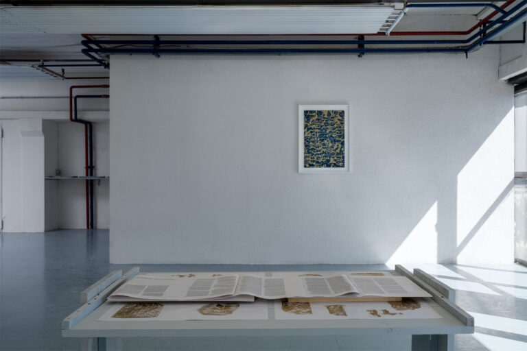 Luca Trevisani, Insalata di fossili, exhibition view at Galleria COLLI, Foligno, 2024