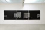 Marco Neri, Notte della ragione (2024), acrilico su lino (trittico), installation view, foto Michele Sereni