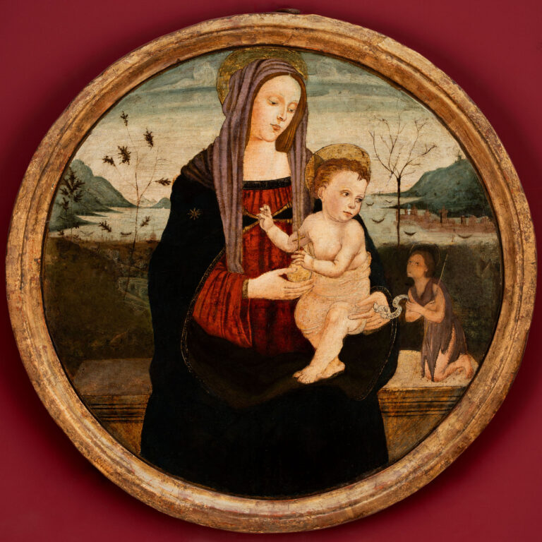 Tommaso di Piero Trombetto, Madonna col Bambino e San Giovannino. Museo di Palazzo Pretorio Prato