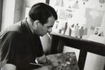 Otto Hofmann nel suo atelier a Berlino Ovest nel 1951. Archivio Otto Hofmann