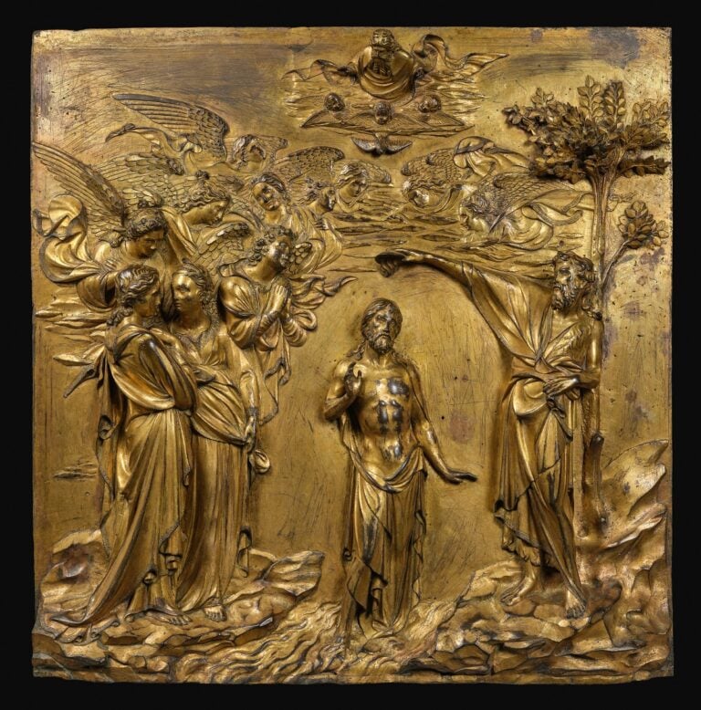 Lorenzo Ghiberti, Battesimo di Cristo, dopo il restauro. Photo OPD (Cristian Ceccanti)