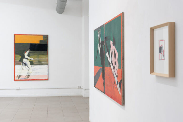Alessandro Scarabello, RESTLESS PICTURE, 2024, installation view at The Gallery Apart Rome (basement), photo by Eleonora Cerri Pecorella