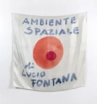 Foulard con riproduzione di: Lucio Fontana, Ambiente spaziale, 1949 (n.cat 49 DCSA 3)