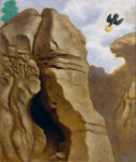 Ginanneschi Jacopo, La grotta del profeta, 2022, olio su tavola, 37x30 cm
