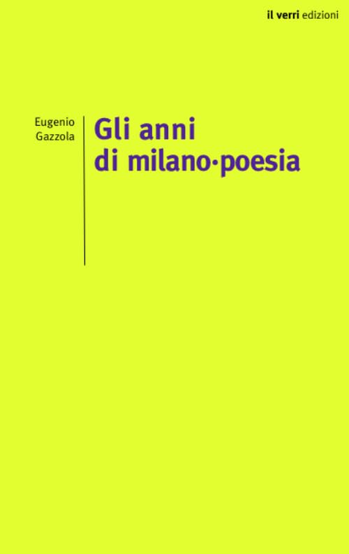Gli anni di Milano - Poesia, copertina libro