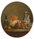 Jean Siméon Chardin, Le melon entamé (1760). Courtesy Christie's Images Ltd.