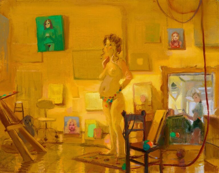Lisa Yuskavage, Little Golden Studio 2023