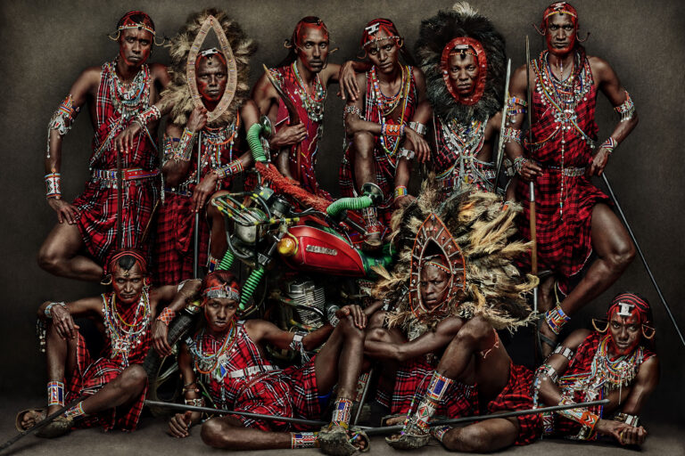 Men of the Maasai, Mbirikani Community Chyulu Hills Kenya, 2023 © Mario Testino