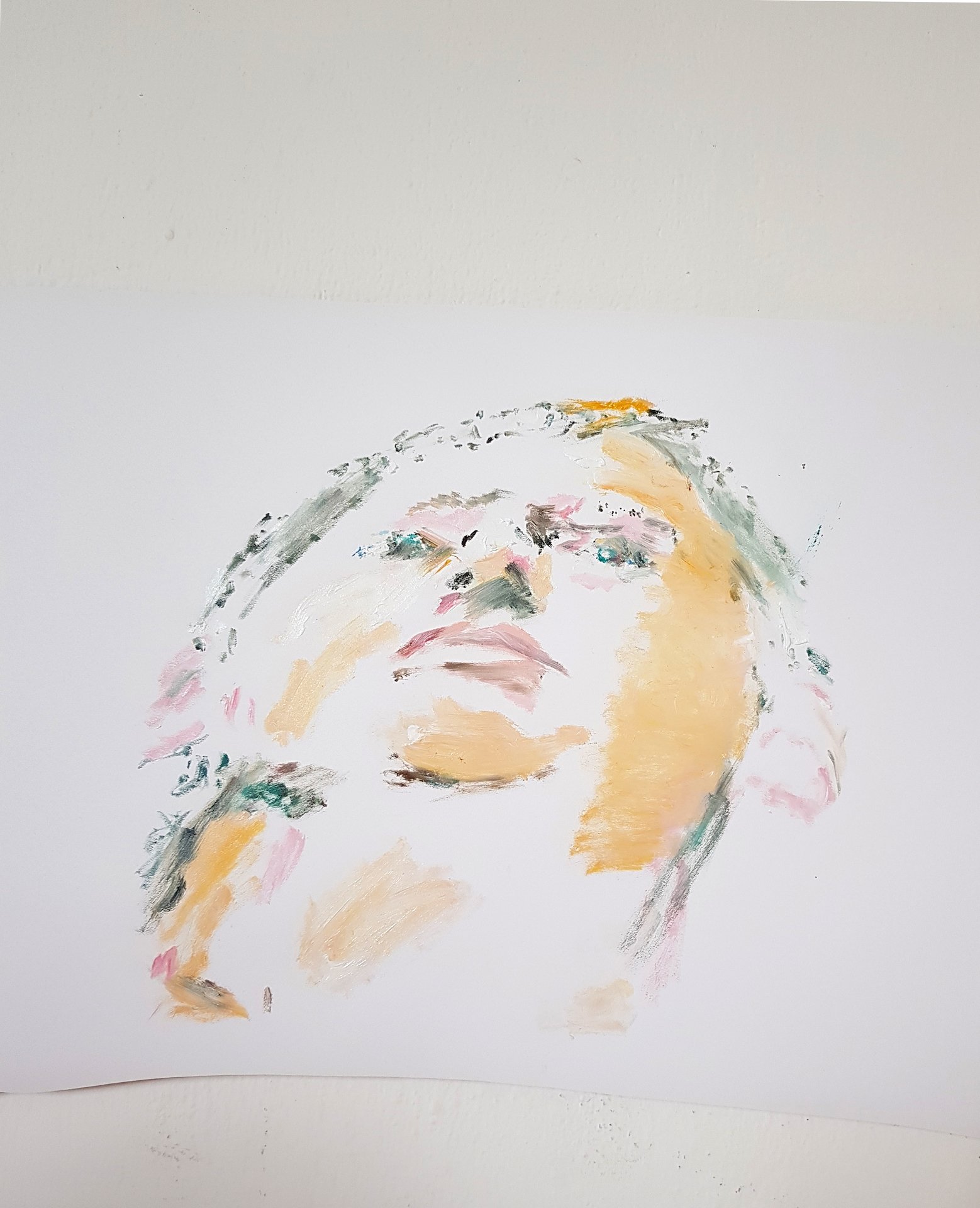 Milton Manetas, 03 days in prison (Julian Assange, April 13, 2019), oil on canvas, 26x33cm. , Collection the artist, Bogotá, Colombia