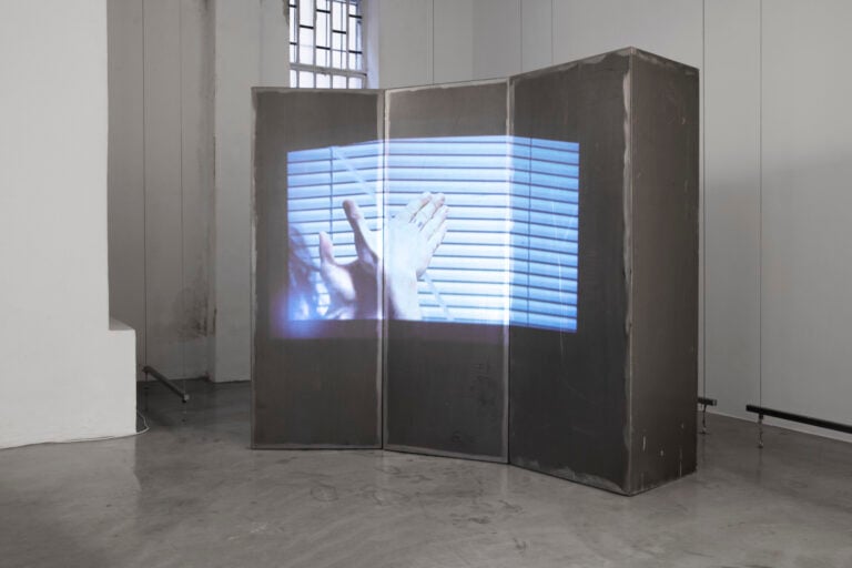 Valentina Parati, PODCAST TRACK_01 (2020), video installation, Instructions to Light-Keepers, 2021, curated by Arnold Braho, photo credit Yara Piras